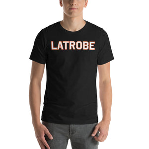 Latrobe in White Lettering and Orange Outline T-Shirt